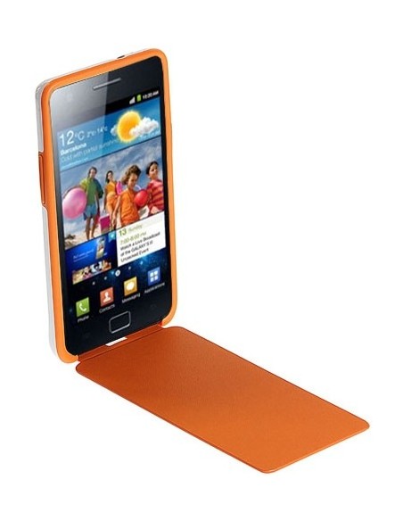 Samsung EF-C1A2WOEC custodia per cellulare Custodia flip a libro Arancione, Bianco