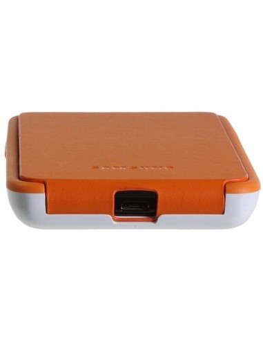 Samsung EF-C1A2WOEC custodia per cellulare Custodia flip a libro Arancione, Bianco
