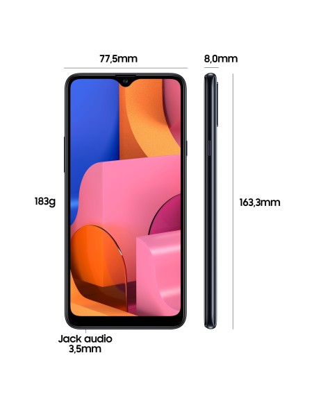 Samsung Galaxy A20s 32 GB Display 6.5"HD+ TFT Black