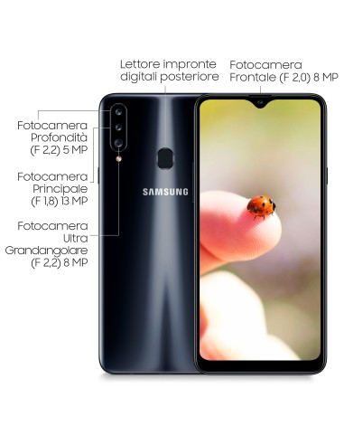 Samsung Galaxy A20s 32 GB Display 6.5"HD+ TFT Black