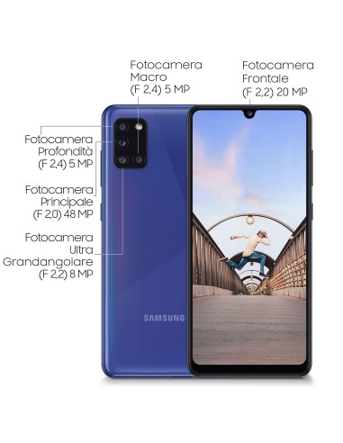 Samsung Galaxy A31 128 GB Display 6.4” Full HD+ SuperAMOLED Blue