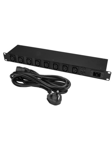 StarTech.com Unità Distribuzione Alimentazione PDU 1U a 8 porte montabile a Rack con prese C13 - 16A - Cavo di Alimentazione