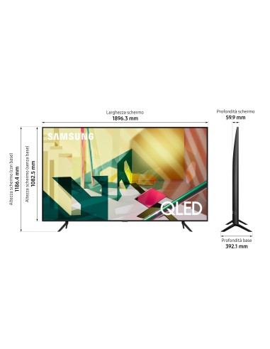 Samsung Series 7 QE85Q70TAT 2,16 m (85") 4K Ultra HD Smart TV Wi-Fi Grigio
