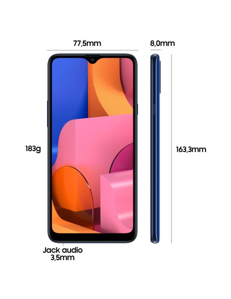 Samsung Galaxy A20s 32 GB Display 6.5"HD+ TFT Blue