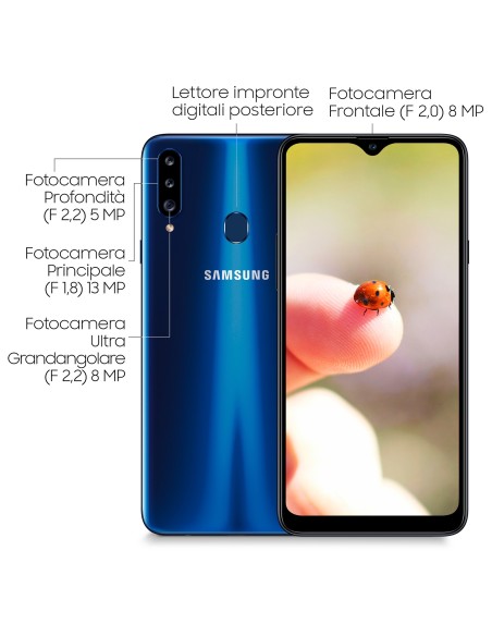 Samsung Galaxy A20s 32 GB Display 6.5"HD+ TFT Blue