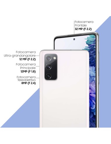 Samsung Galaxy S20 FE , Display 6.5" Super AMOLED, 3 fotocamere posteriori, 128 GB Espandibili, RAM 6GB, Batteria 4500mAh,
