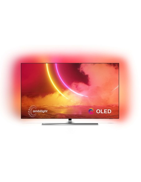 Philips 55OLED855 12 TV 139,7 cm (55") 4K Ultra HD Smart TV Wi-Fi Nero, Argento