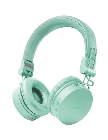 Trust 23912 cuffia e auricolare Cuffie Con cavo e senza cavo A Padiglione MUSICA Micro-USB Bluetooth Turchese