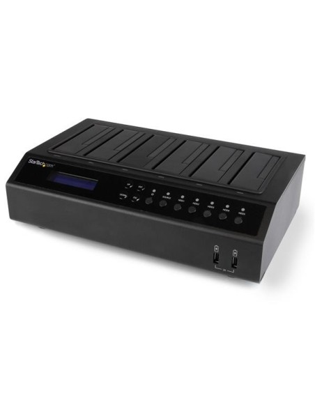 StarTech.com Dock Duplicatore Disco Rigido HDD USB 3.0   eSATA a 6 Bay - HDD  SSD 1 5 Cloner   Eraser
