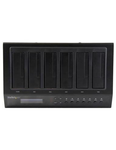 StarTech.com Dock Duplicatore Disco Rigido HDD USB 3.0   eSATA a 6 Bay - HDD  SSD 1 5 Cloner   Eraser