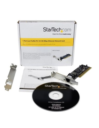 StarTech.com Scheda adattatore di rete Ethernet 10 100 Mbps PCI basso profilo a 1 porta