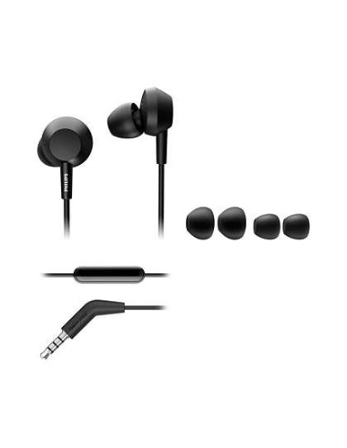 Philips 3000 series TAE4105BK 00 cuffia e auricolare Cablato In-ear Musica e Chiamate Nero