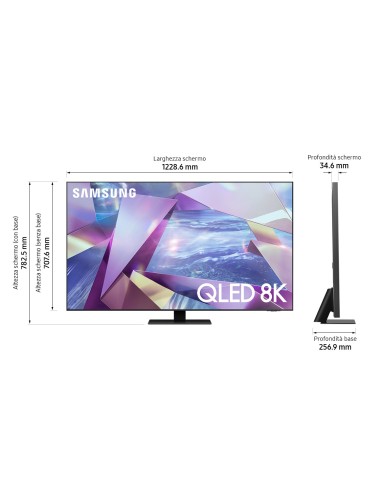 Samsung Series 7 QE55Q700TAT 139,7 cm (55") 8K Ultra HD Smart TV Wi-Fi Nero