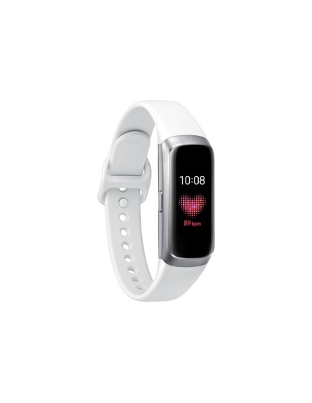 Samsung SM-R370 AMOLED Braccialetto per rilevamento di attività 2,41 cm (0.95") Argento, Bianco