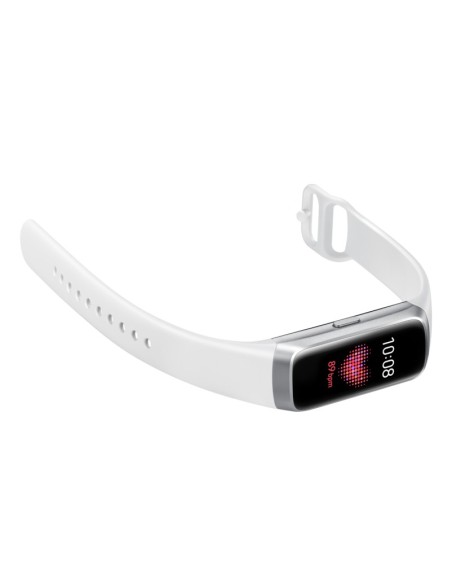 Samsung SM-R370 AMOLED Braccialetto per rilevamento di attività 2,41 cm (0.95") Argento, Bianco