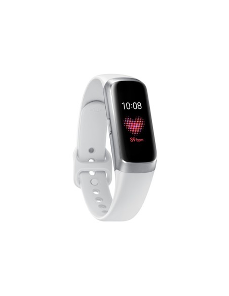 Samsung SM-R370 AMOLED Braccialetto per rilevamento di attività 2,41 cm (0.95") Argento, Bianco