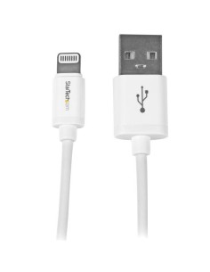StarTech.com Cavo connettore lightning a 8 pin Apple bianco da 30cm a USB per iPhone   iPod   iPad