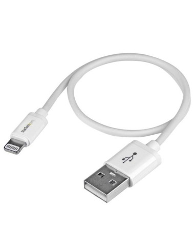StarTech.com Cavo connettore lightning a 8 pin Apple bianco da 30cm a USB per iPhone   iPod   iPad