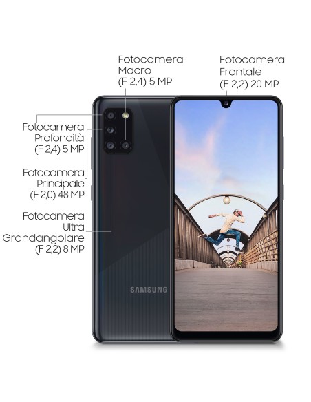 Samsung Galaxy A31 128GB Display 6.4” Full HD+ SuperAMOLED Black