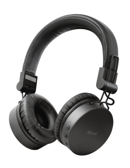Trust Tones Auricolare Con cavo e senza cavo A Padiglione Musica e Chiamate Micro-USB Bluetooth Nero, Acciaio