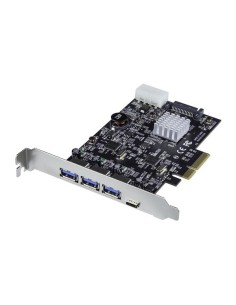 StarTech.com Scheda PCIe a 4 Porte USB 3.1 - 3x USB-A a 1x USB-C - 2x Canali Dedicati