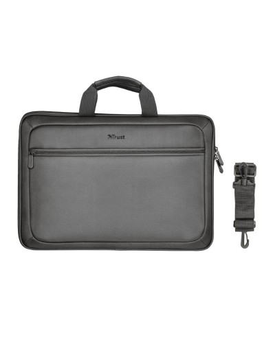 Trust York borsa per notebook 39,6 cm (15.6") Custodia a tasca Nero, Grigio