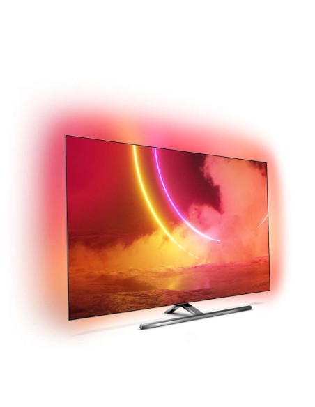 Philips 65OLED855 12 TV 165,1 cm (65") 4K Ultra HD Smart TV Wi-Fi Nero, Argento