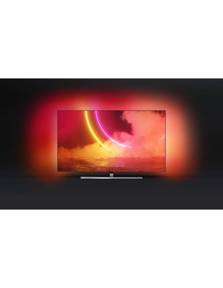 Philips 65OLED855 12 TV 165,1 cm (65") 4K Ultra HD Smart TV Wi-Fi Nero, Argento