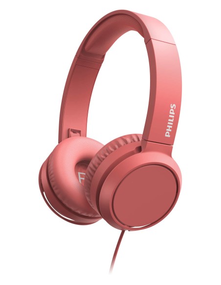Philips 3000 series TAH4105RD 00 cuffia e auricolare Cablato A Padiglione Musica e Chiamate Rosso
