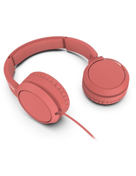 Philips 3000 series TAH4105RD 00 cuffia e auricolare Cablato A Padiglione Musica e Chiamate Rosso