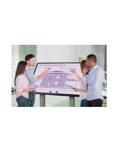 Sharp PN-65TH1 Pannello piatto interattivo 165,1 cm (65") LCD Wi-Fi 350 cd m² 4K Ultra HD Nero Touch screen