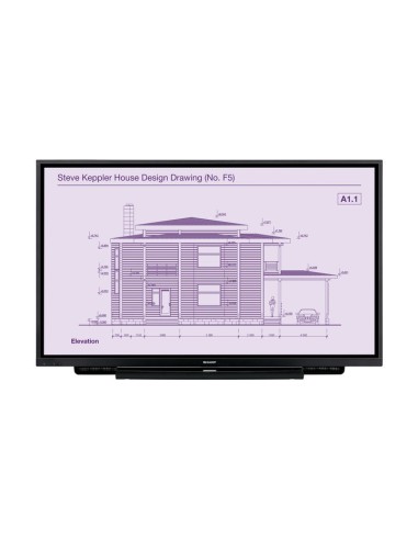 Sharp PN-65TH1 Pannello piatto interattivo 165,1 cm (65") LCD Wi-Fi 350 cd m² 4K Ultra HD Nero Touch screen