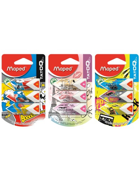 Maped 119510 5 gomma per cancellare Colori assortiti 3 pz