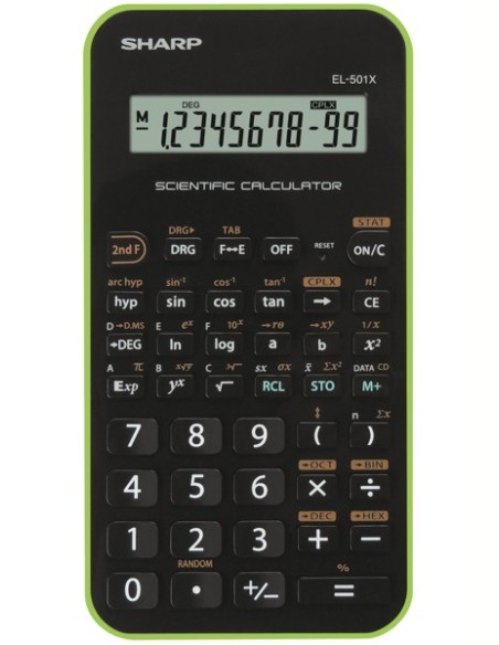 Sharp EL-501X calcolatrice Tasca Calcolatrice scientifica Nero, Grigio
