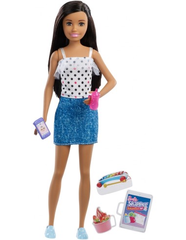 Mattel Barbie Babysitter, Skipper e i suoi Amici con Telefonino e Biberon, Assortimento, FHY89