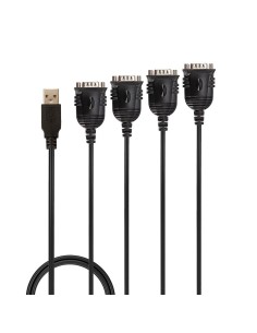 Lindy 42675 cavo seriale Nero 0,94 m USB tipo A DB-9 2