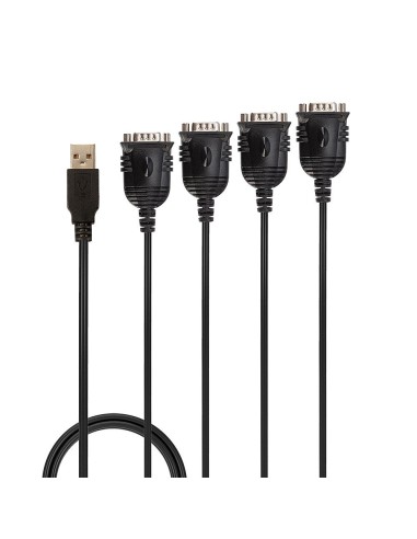 Lindy 42675 cavo seriale Nero 0,94 m USB tipo A DB-9