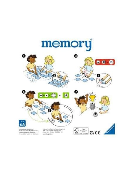 Ravensburger memory Paw Patrol Carta da gioco Abbinamento