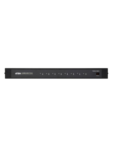 ATEN VS0801A switch per keyboard-video-mouse (kvm) Montaggio rack Nero