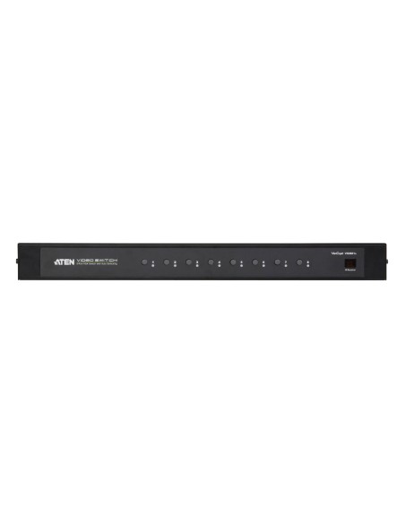 ATEN VS0801A switch per keyboard-video-mouse (kvm) Montaggio rack Nero