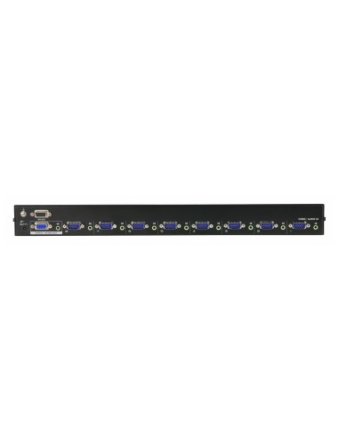 ATEN VS0801A switch per keyboard-video-mouse (kvm) Montaggio rack Nero