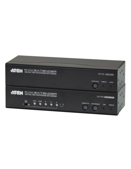 ATEN CE775 moltiplicatore AV Trasmettitore e ricevitore AV Nero