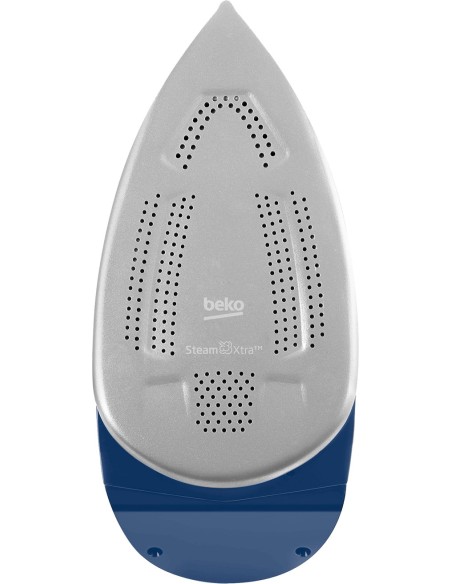 Beko SGA8328D ferro da stiro a caldaia 2800 W Ceramica Blu, Bianco