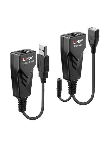 Lindy 42674 moltiplicatore di rete Ricevitore e trasmettitore di rete Nero