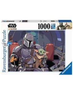 Ravensburger Star Wars  The Mandalorian Puzzle 1000 pz Televisione film