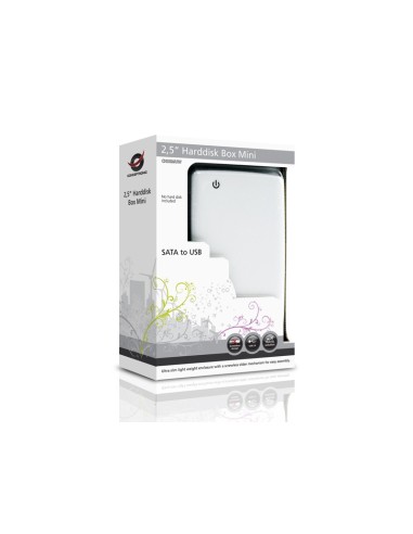 Conceptronic 2,5" Harddisk Box Mini White