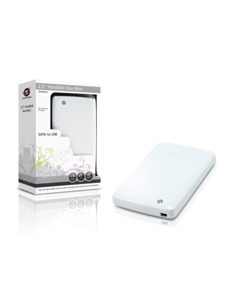 Conceptronic 2,5" Harddisk Box Mini White