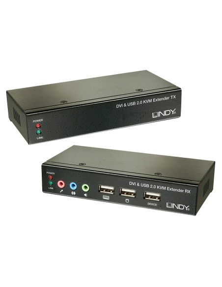 Lindy 39377 switch per keyboard-video-mouse (kvm) Nero