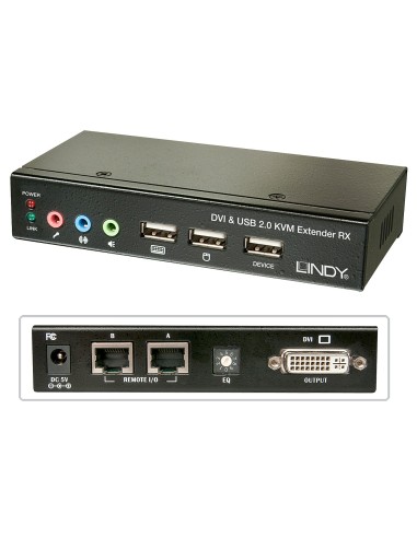 Lindy 39377 switch per keyboard-video-mouse (kvm) Nero