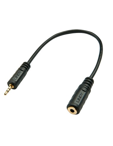Lindy 35698 cavo audio 0,2 m 2.5mm 3.5mm Nero